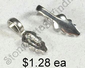 Pcs Stainless Steel Glue On Bail Clasp Findings For Pendant Jewelry