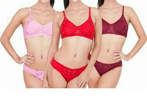 Elina16 Net Ladies Padded Bra And Panty Set For Daily Wear Size 28