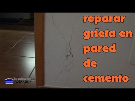 Cómo reparar una grieta en una pared de cemento YouTube