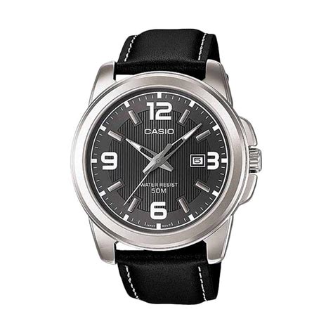 Jual Casio Standard Jam Tangan Pria MTP 1314L 8A Hitam Di Seller