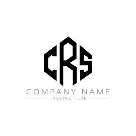 CRS letter logo design with polygon shape. CRS polygon and cube shape logo design. CRS hexagon ...