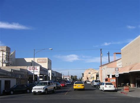 Calexico, CA - the sign shows the beginning of the old US Highway 99 ...