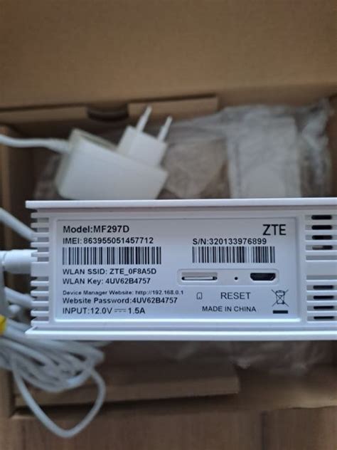 Homebox Router G Zte Mf D