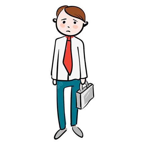 Sad Businessman Clipart