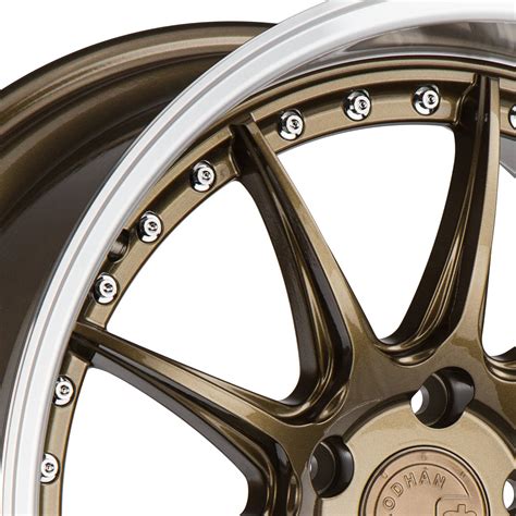 Aodhan Ds Wheels Bronze With Machined Lip Rims Ds Bz