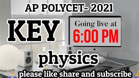 Ap Polycet Key Physics Part Youtube