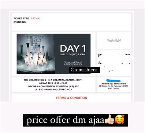 Doycung On Twitter Wts Tds Day Cat C Only Ticket Price