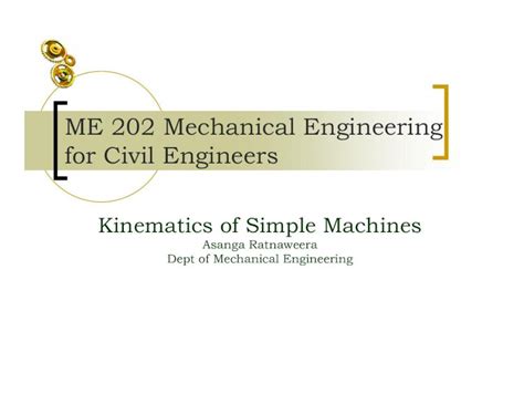 Pdf Me Mechanical Engineering For Civil Engineerseng Pdn Ac Lk