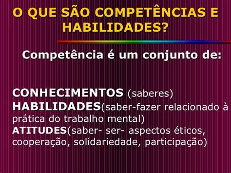 Habilidades E Competências