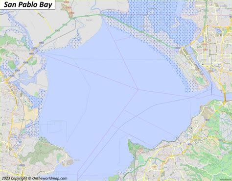 San Pablo Bay Map - Ontheworldmap.com