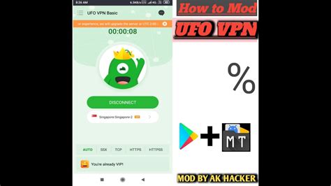 How To Mod Ufo Vpn Mod Any App Ufo Vpn Mod Apk Mod By Ak Hacker Youtube