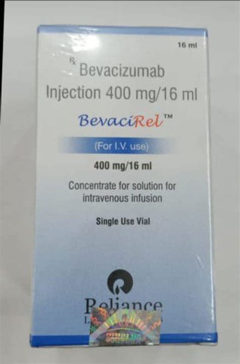 Bevairel Reliance Lifesciences Bevacizumab Injection Mg Ml