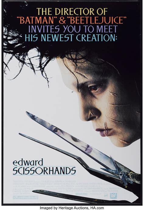 Edward Scissorhands 20th Century Fox 1990 One Sheet 27 X 40