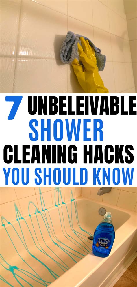 7 Unbelievable Shower Cleaning Hacks You Should Know Cleaning Hacks Shower Cleaning Hacks