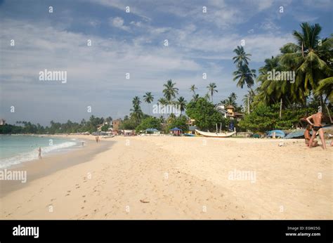 Unawatuna Beach Sri Lanka Stock Photo Alamy