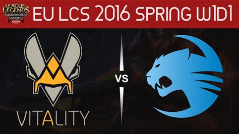 Vit Vs Roc Game Highlights Eu Lcs Spring W D Vitality Vs Roccat