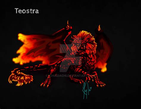 Teostra Fan Art (edit) by IchiAdachi on DeviantArt