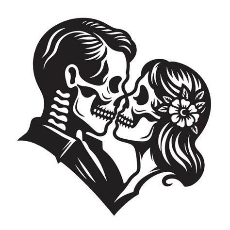 Premium Vector Skeleton Lover Svg