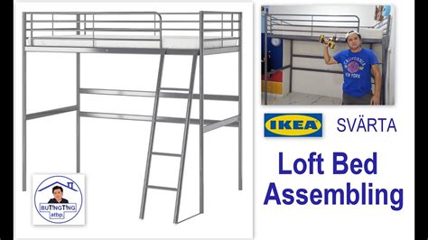 How To Assemble IKEA Loft Bed IKEA SVARTA Loft Bed DIY YouTube