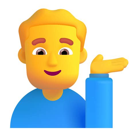 Man Tipping Hand 3d Default Icon Fluentui Emoji 3d Iconpack Microsoft