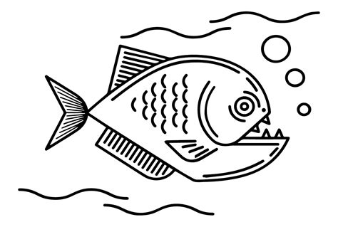 Piranha Coloring Pages P Ginas Para Colorir Para Crian As E Adultos