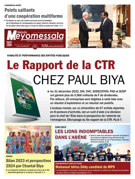 Meyomessala Hebdo Du Janvier Meyomessala International