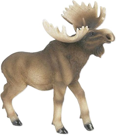 The Bridge Collection Realistic Moose Figurine Rustic Resin Tabletop