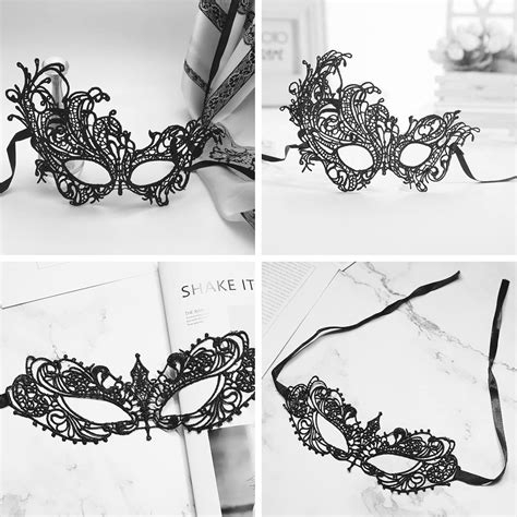 Jeufun 2pcs Lace Masquerade Masks For Women Women Elegant Prom Masquerade Party Mask Lace