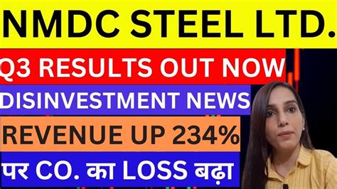 NMDC Steel Q3 Results NMDC Steel Share 2 Big News Today NMDC Steel