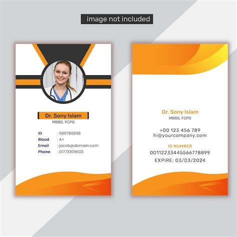 Premium Vector Modern And Clean Business Id Card Template Design