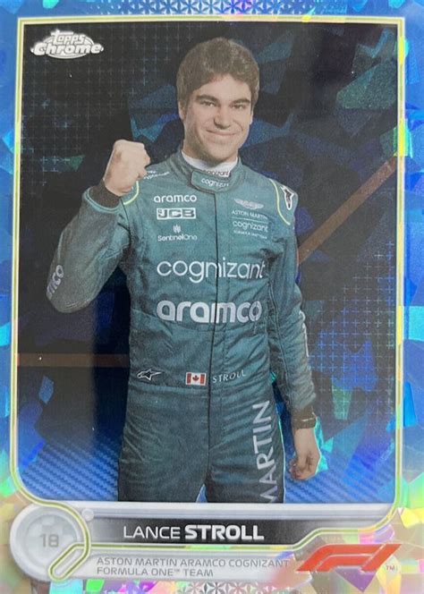 Lance Stroll Topps Chrome Formula Sapphire Edition Base