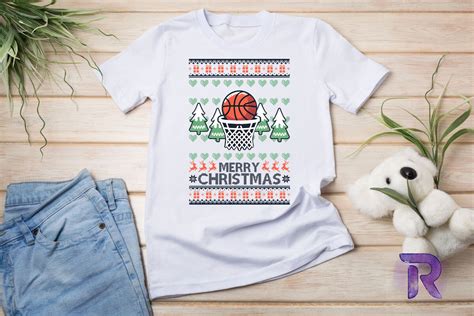 Merry Swishmas Basketball Sweater Png Graphic By Revelin Creative Fabrica