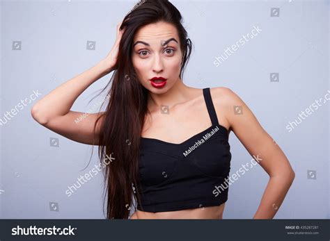 Sexy Brunette Long Hair Stock Photo 435287281 Shutterstock