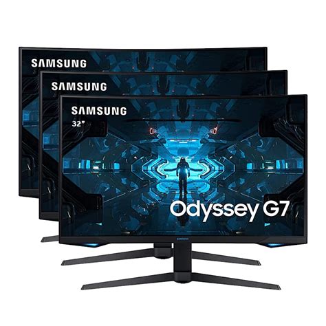 Triple Samsung Odyssey G7 32″ Curved Gaming Monitors Sim Seats