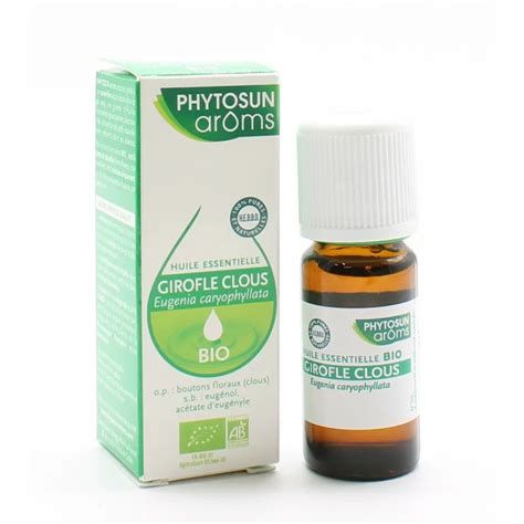 Phytosun Arôms Huile Essentielle Girofle Clous Bio 10ml