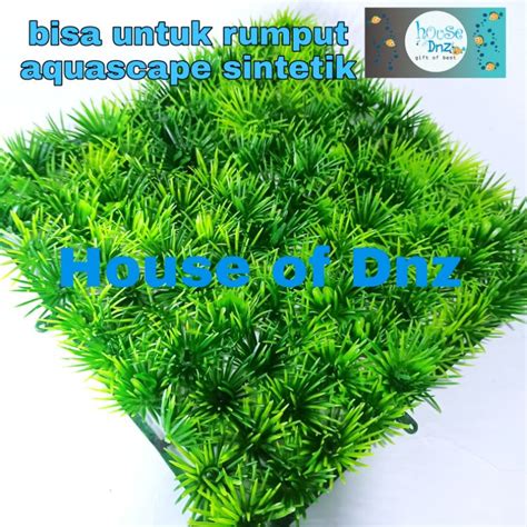 Jual Rumput Aquarium Hiasan Dasar Aquascape Sintetis Mini Shopee