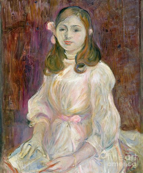 Portrait Of Julie Manet Painting By Berthe Morisot