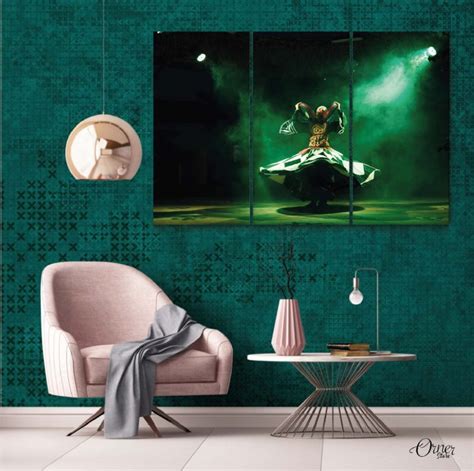 Mystic Green Sufism Art | Sufism Wall Art - Orner Store