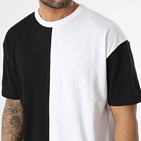 Urban Classics Tee Shirt TB2056 Noir Blanc LaBoutiqueOfficielle