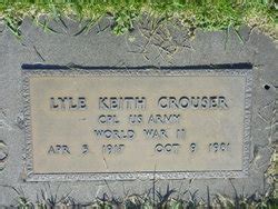 Lyle Keith Crouser 1917 1981 Mémorial Find a Grave