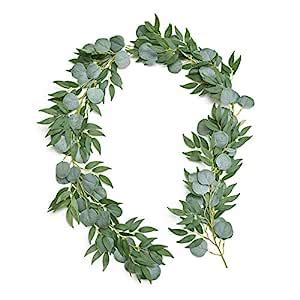 Buy Ling S Moment Artificial Eucalyptus And Olive Willow Greenery Vine