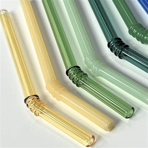 Retro Aesthetic Home Decor Glass Straws Dream House Decor Glassware