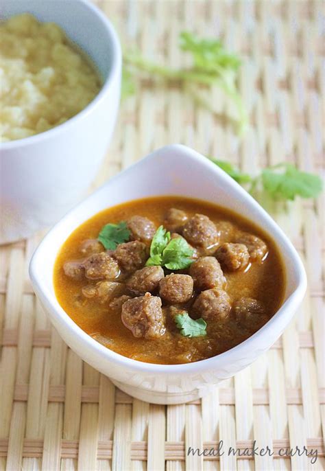 Soya chunks curry recipe | meal maker curry | soya chunks recipes