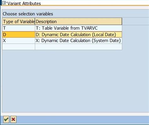 Steps To Create Dynamic Variant On Date Selection For ABAP Program