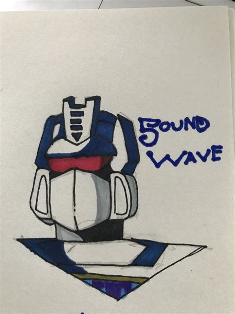 Here’s some g1 soundwave art I did : r/transformers