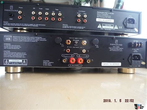 Parasound Hpa 850 Stereo Preamplifier And Parasound Hca 1000a High