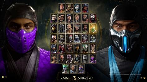 Mortal Kombat 11 Klassic Ninja Rain Skin And Sub Zero Skin Avalanche