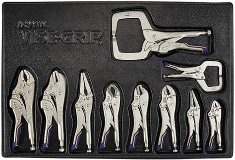 IRWIN VISE GRIP Locking Pliers Fast Release Kit 10 Piece IRHT82596