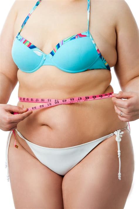 Body Detail Of Overweight Girl In Bikini Stock Image Image Of Loss