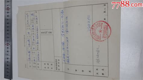 11，71年湖口县流泗公社江山大队贫下中农革委分子登记表，张初喜 价格4元 Se95949381 其他单据函表 零售 7788收藏收藏热线